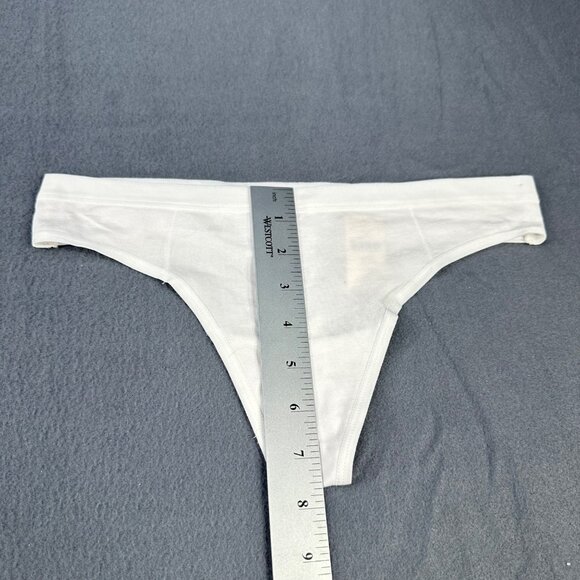 Aerie Women's Size Medium  Panty Thong Tanga White New With Tags - Picture 9 of 10